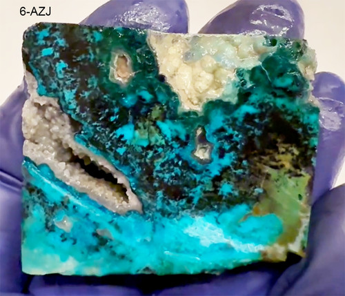 Chrysocolla mixed matrix ray - mixed,