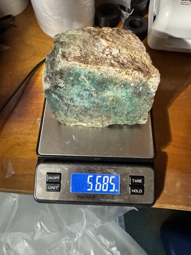 Chrysocolla rough 5lb 6 oz - 5lb,